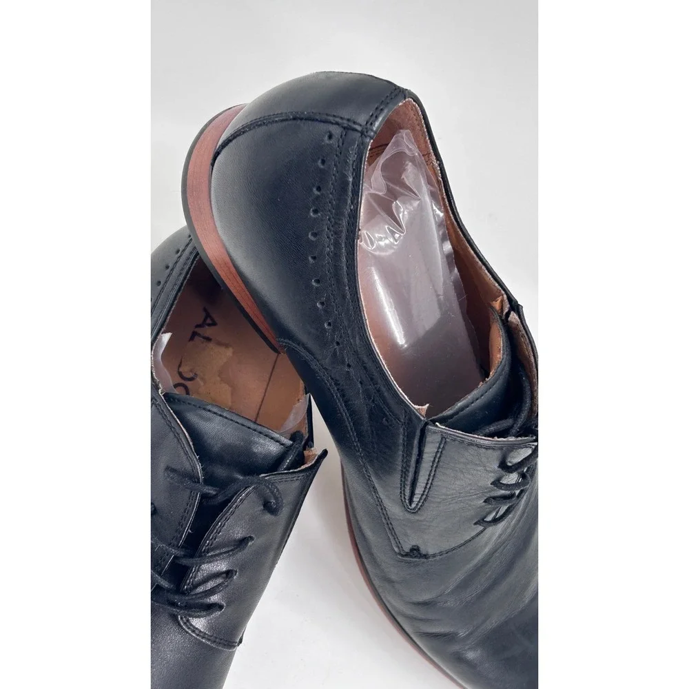 ALDO Black Leather Derby Dress Shoes Men's Lace Up Oxford Formal Shoes size 9